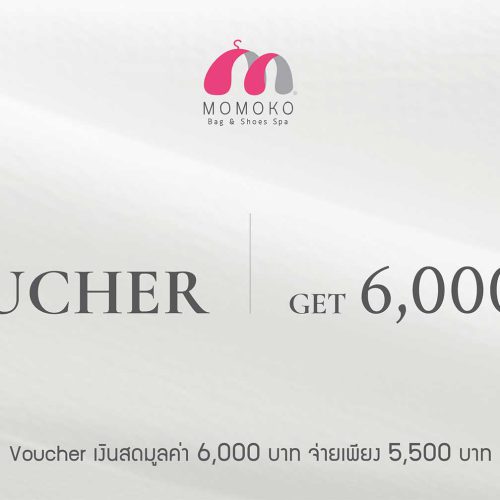 Pay only 6,000 Baht and receive 5,500 Baht cash voucher!